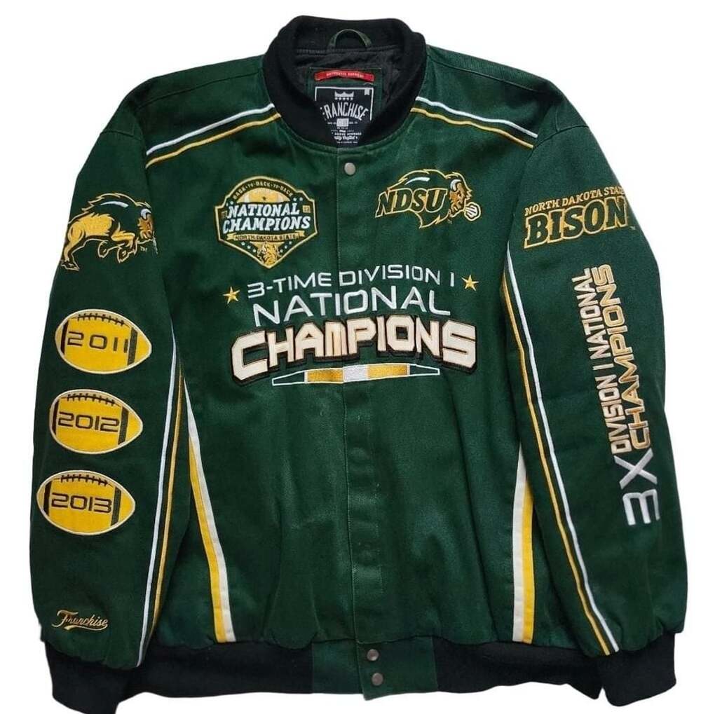 Franchise Club NDSU Bomber Jacket Size L Champions Green